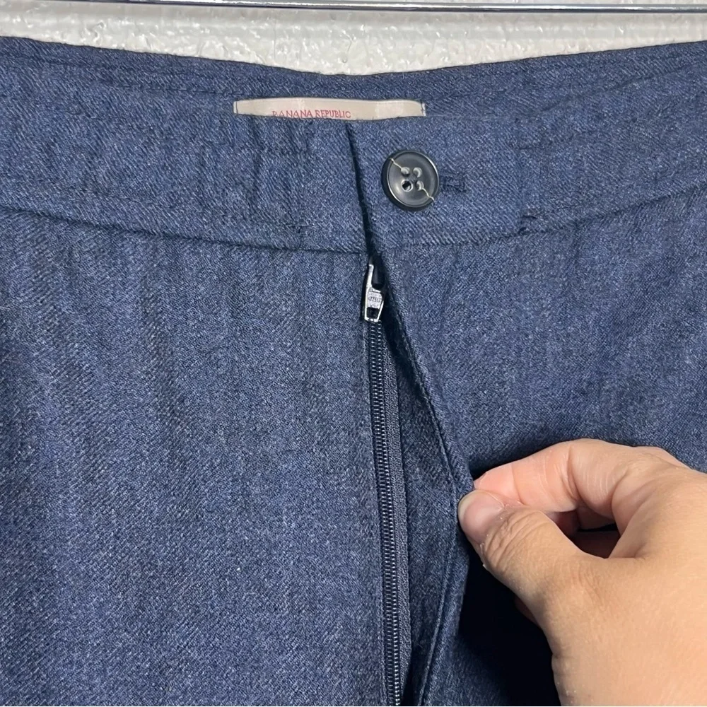 Banana Republic Pants Mens Size 34x30 Heritage Collection Wool Heathered Blue